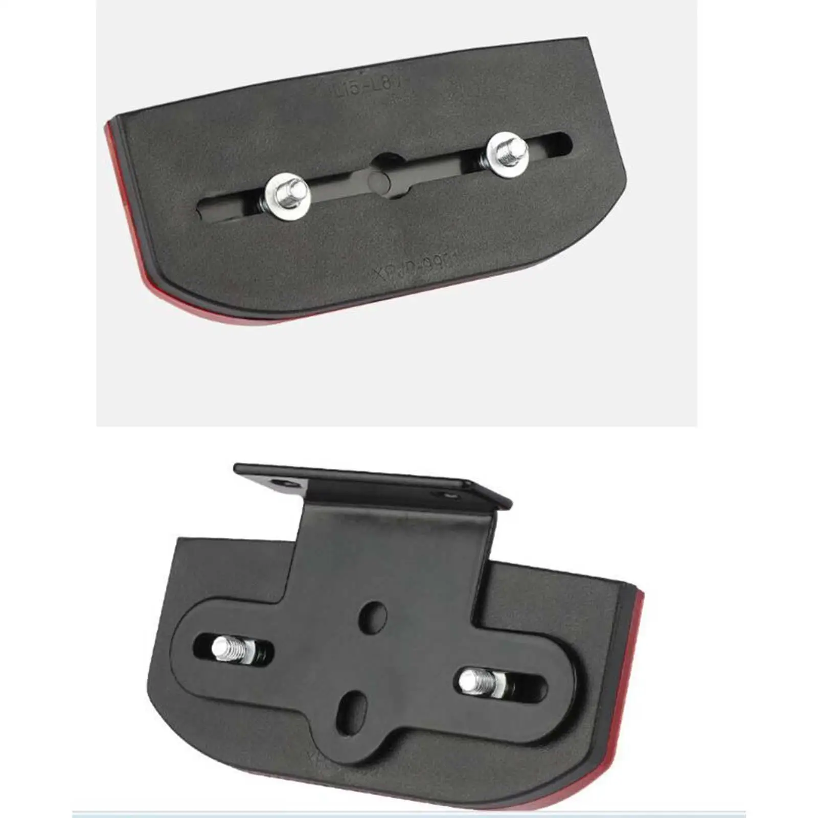 Bicycle Rear Reflector Red ABS Water Resistant Caution Mount Kit for Adult Bikes Luggage Rack Reflective Sheet