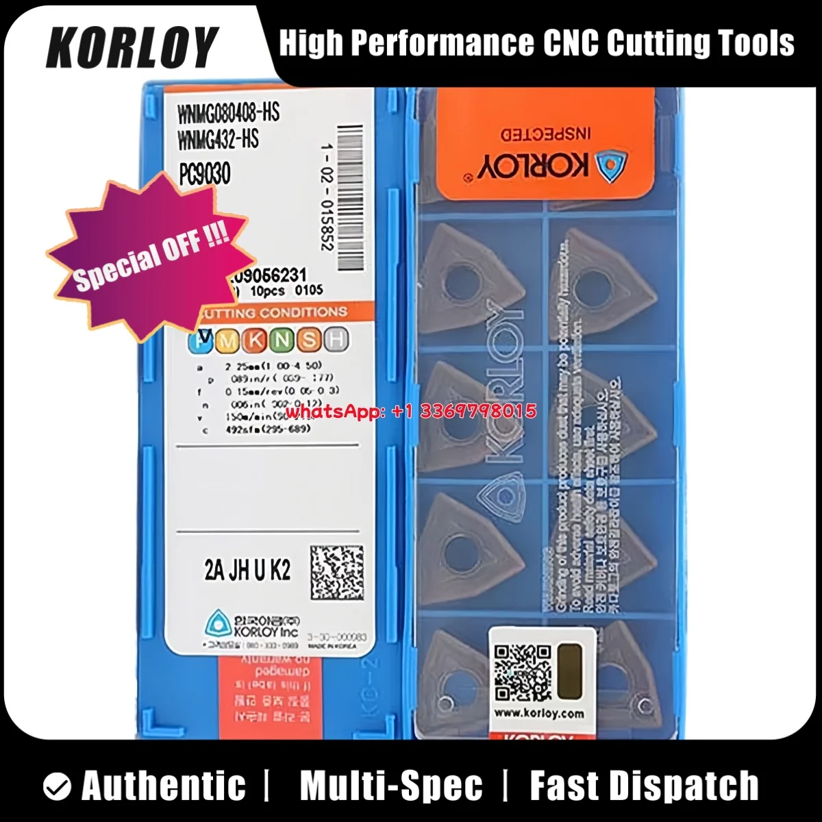 

KORLY оригинальный WNMG WNMG08 WNMG0804 04 08-GR HA VP2 VP3 MP CX310B H01 LM9810 токарная вставка 10 шт.