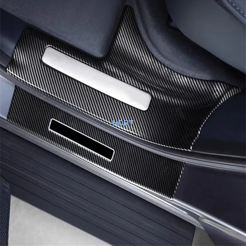 Car Styling Welcome Pedal Door Sill Rear Trunk Gurad Plate Protector Decoration Accessories For BYD Equation Leopard 5 2023 +