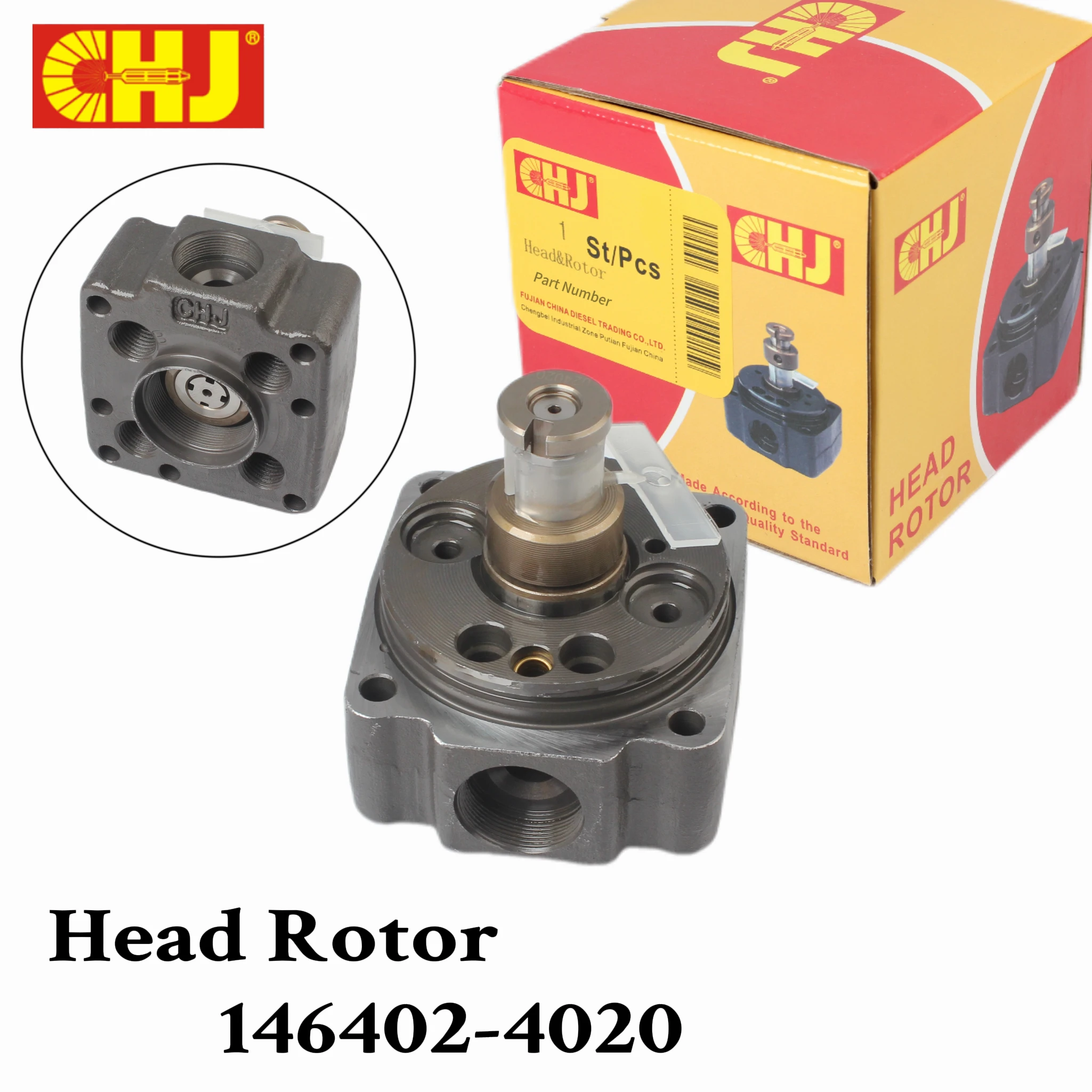 CHJ 146402-4020 VE Pump Head Rotor, 4 Cylinder/12MM Left, 4/12L Distributor Head 1464024020 for Isuzu Engine 4JB1
