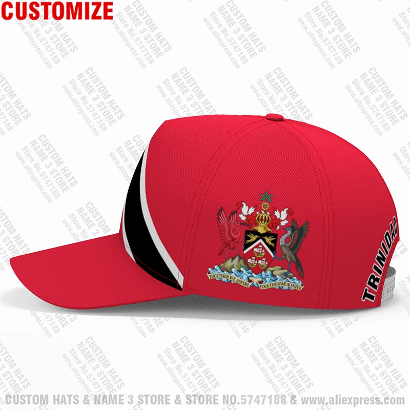 Trinidad And Tobago Baseball Cap Free 3d Custom Made Name Number Team Logo Tt Hat Tto Country Travel Nation Island Flag Headgear