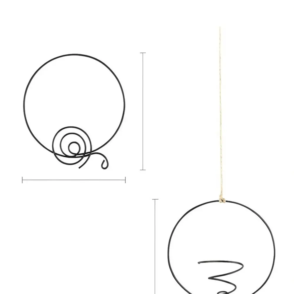 Foldable Iron Air Plant Stand Spiral Tillandsia Holder Hanging Display Rack For Succulent Home Decor Supplies