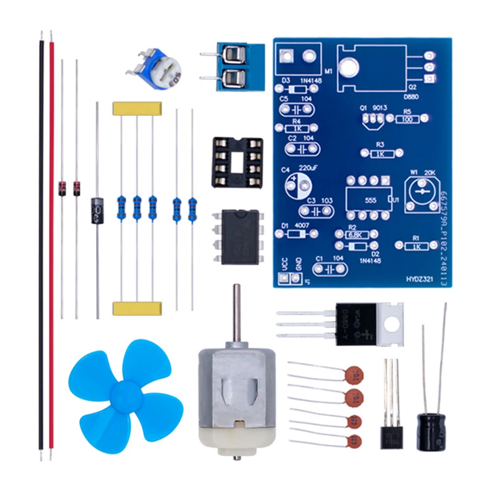 DIY DC Motor Pulse Width Regulator Kit Parts For Electronic Soldering Practice DC Motor Pulse Width Regulator Kit Drive Reactors