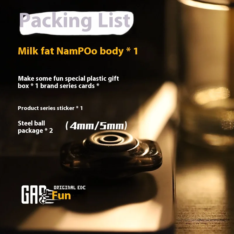 Nampoo Fingerspitze Gyro Two-In-One EDC Magnetische mechanische Karte Push Toy Fidget Spinner zwischen den Fingern Rotation Stressabbau