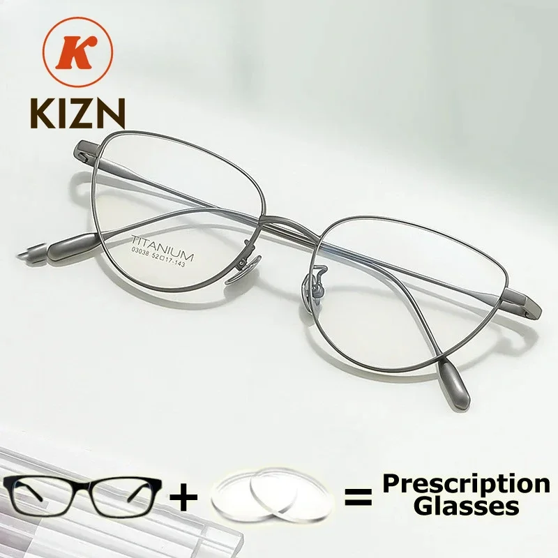 

Очки KIZN Cat Eyez, модные женские очки для коррекции близорукости, прозрачные линзы, мультифокальные прогрессивные очки по рецепту, прозрачные очки
