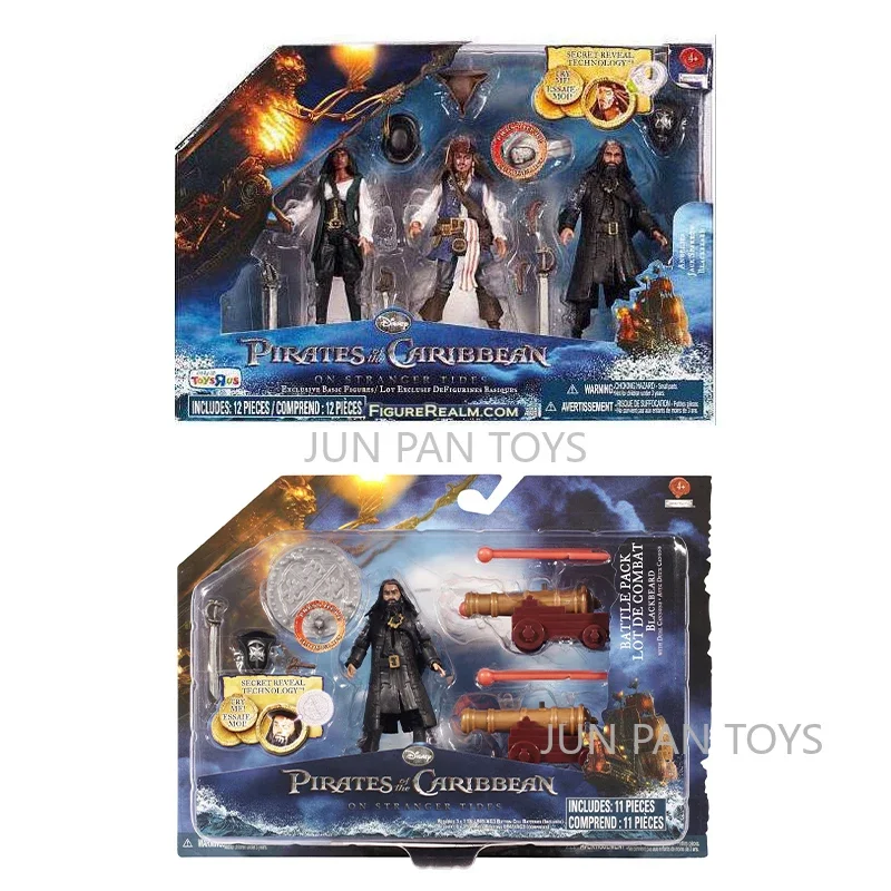 Disney Pirates of The Caribbean on Stranger Tides Battle Pack Jack Sparrow Blackbeard Action Figure Classic Cartoon Toy Gift 1pc