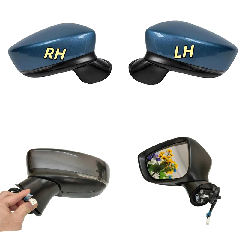 For Mazda 3 2017 2018 2019  Car Side Mirror Assembly 5-Pin Plug Left & Right Rearview Mirror (LHD Only), OEM: BAPK691