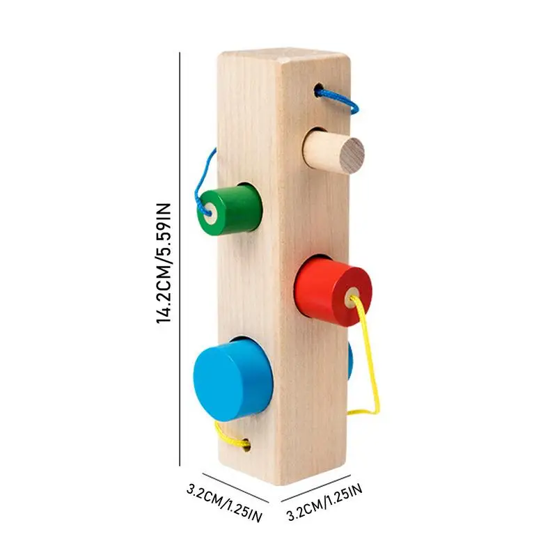 Vormsorteerder Leren Matching Board Kinderen Cilinder Koppelen Matching Game Multifunctioneel Voorschoolse STEM Speelgoed Kleurrijk Montessori