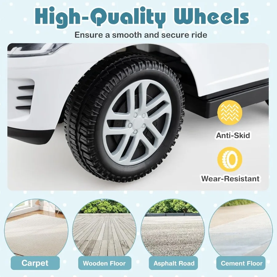 Carro push para crianças 3 em 1 land rover discovery carrinho de passeio deslizante com alça chifre som sob braços de armazenamento