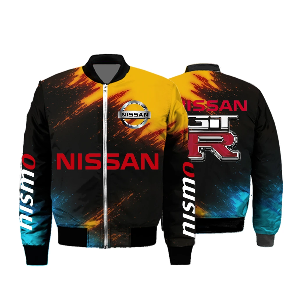 2025 Nissan motorcycle jacket windbreaker, autumn and winter new men's cycling clothing fashion trend outdoor sports jacket