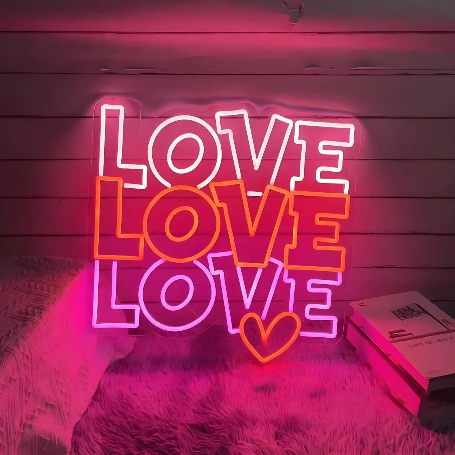 Love Neon Sign USB Dimmable LED Neon Lights for Wedding Engagement Anniversary Parties Shop Wall art Decor Valentine's Day Gifts