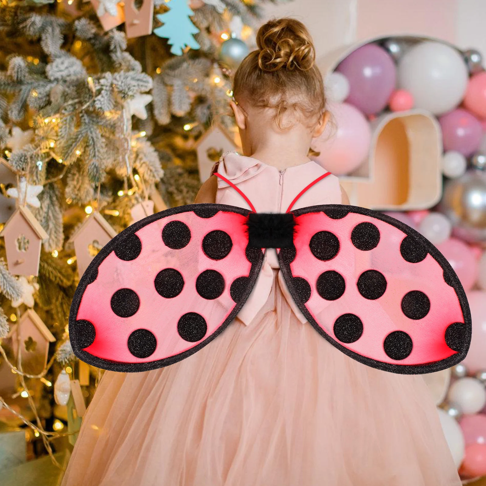 

Ladybug Wing Costume Accessory Foldable Design for Birthday Party School Play Confidence Prop