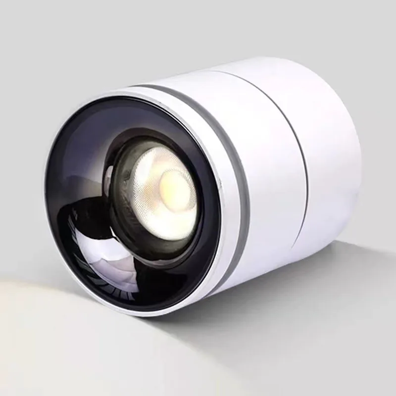 New LED spotlight ceiling light 7W 10W 12W 15W, rotatable 360 ° Dimmmable LED downlight background wall lighting AC85-265V