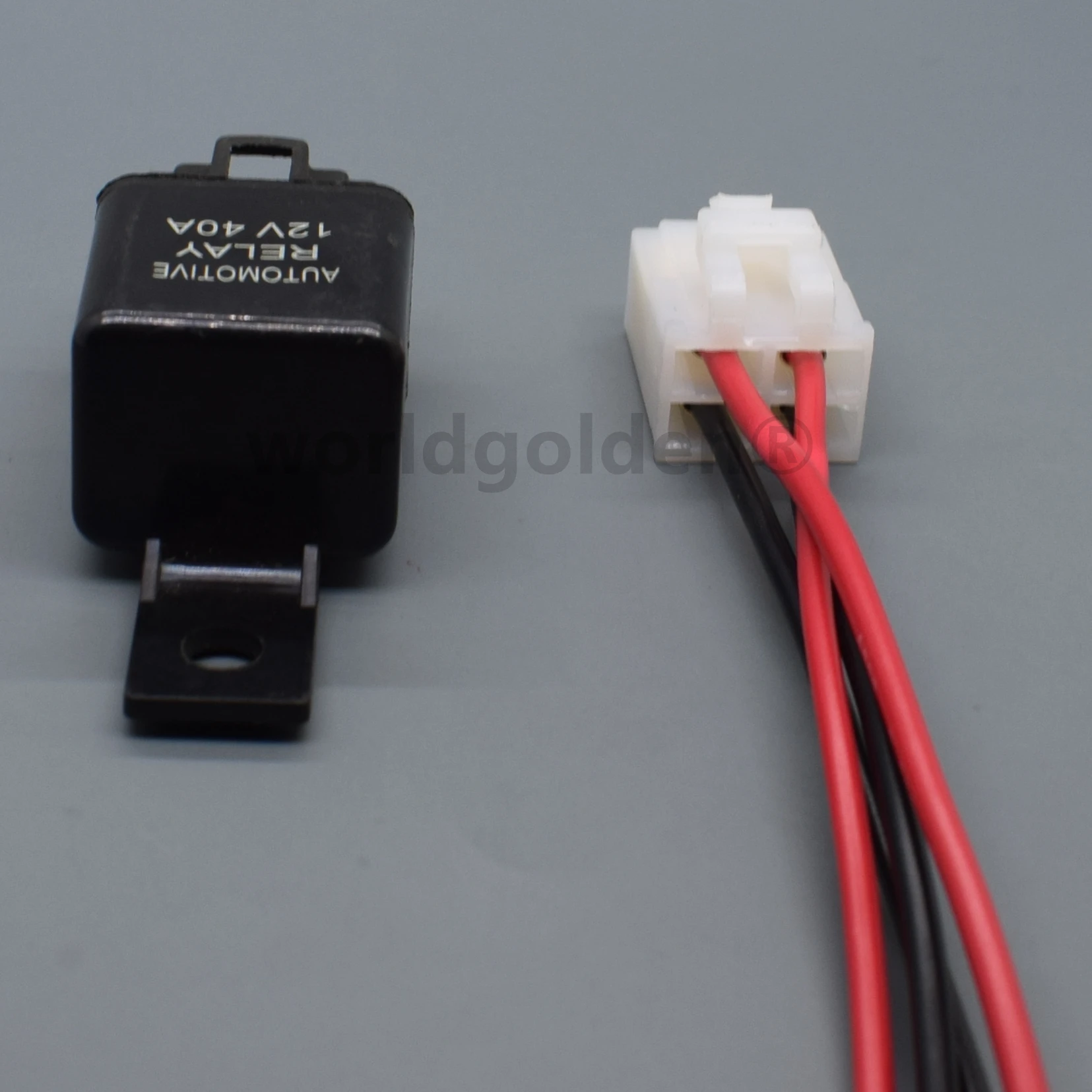 worldgolden 12V 40A Air Condition Relay socket 40A 4Pin For Air Conditioner Plastic back Car Relays DC 12 V Normally open Relay
