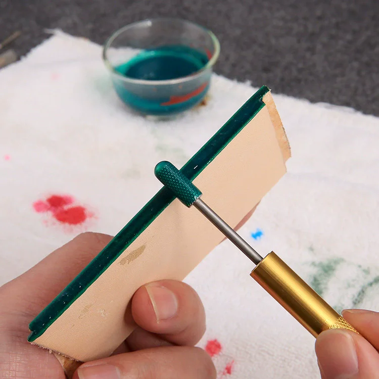 Manual Handmade DIY Leather Edge Dyeing Pen Coloring & Sealing Tool for Leather Bag Edges