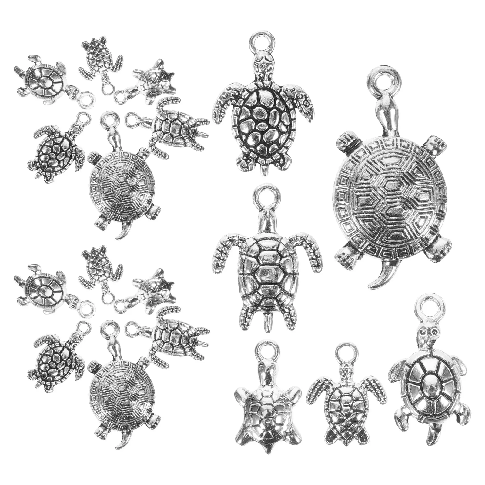 

18pcs Turtle Charm Alloy Mixed Pendant DIY H made Bracelet Necklace Earrings Accessories Jewelry Making Pendants Keychain