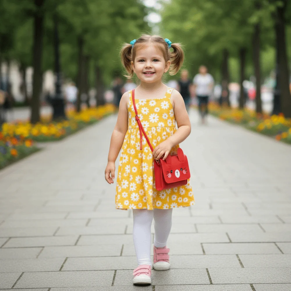 Daily Portable Children's Mini Handbags Adorable Mini Size Easter Rabbit Crossbody Bag PU Leather Sweet Kids Coin Purse Dress-Up
