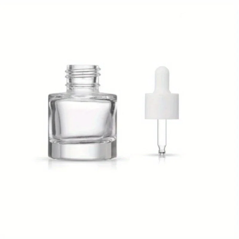 6 stücke 15ml 30ml 40ml dickes klares Glas ätherische Öle Serum flasche mit Pipette Pipette Parfüm Aroma therapie nachfüllbare Flaschen