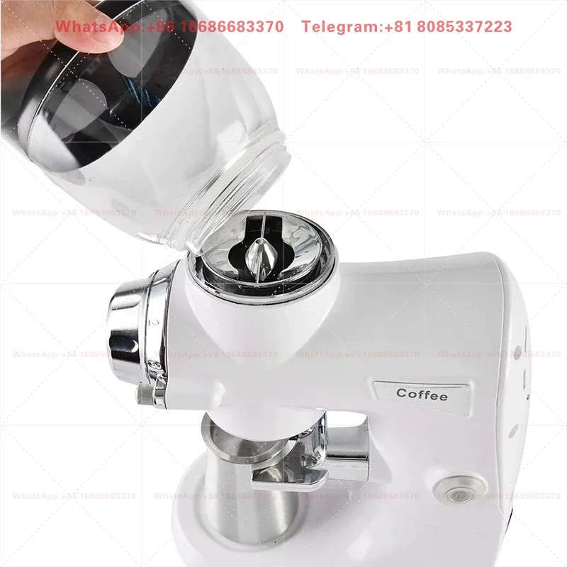 Automatic Coffee Grinder Stainless Steel Titanium Plated 75/74mm Ghost Tooth/Flat Burr Coffee Milling Professional Miller