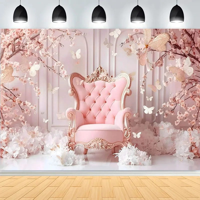 

Baby Shower Happy Birthday Party Photography Backdrops Newborn Kids Air Balloon Princess Tropical Jungle Photo Background BB-44