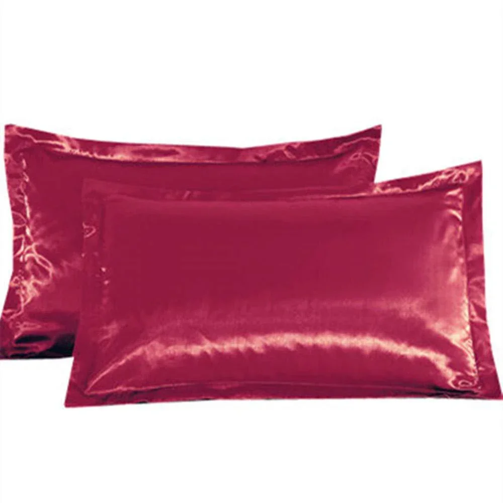 1PC SilkY Kussensloop Comfortabel Zacht Satijn Kussensloop Cover voor Bed Sierkussen Geen Rits