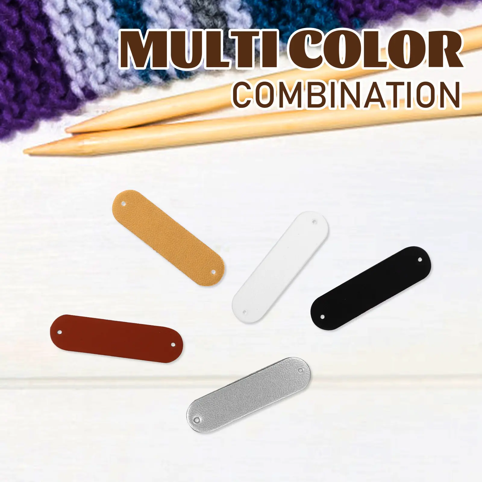 100Pcs Blank Clothing Tags with Holes DIY Sewing Labels for Handmade Crochet Garment Craft Accessories