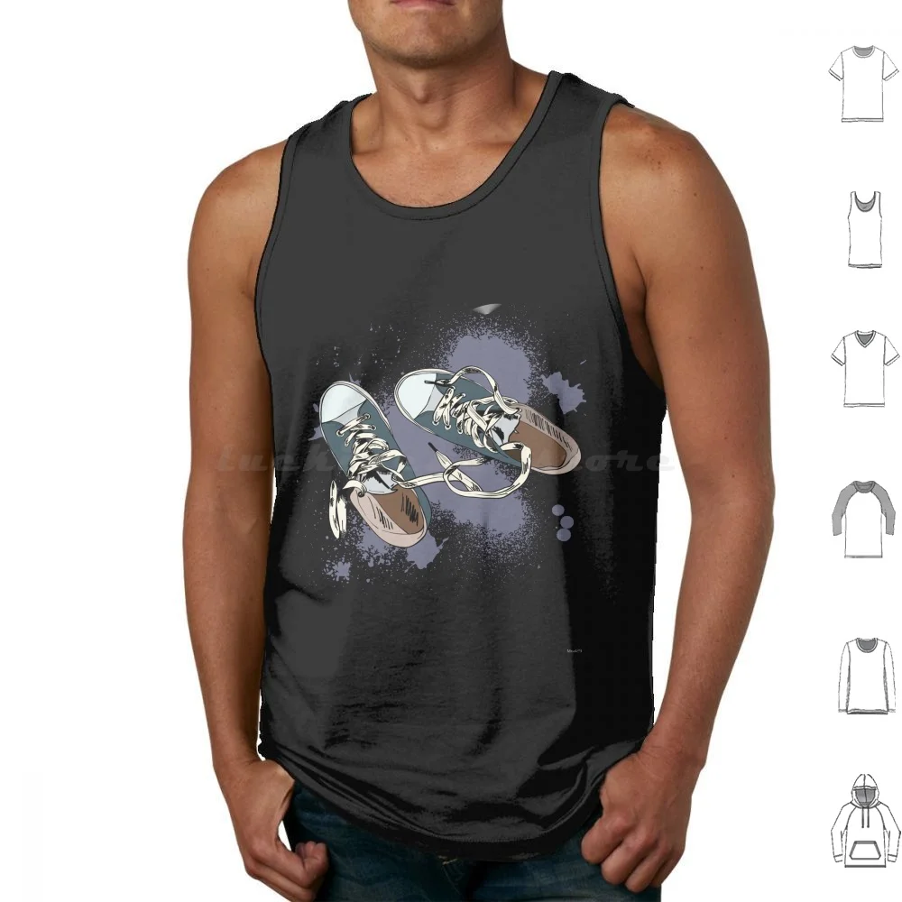 Funny Cute T-Shirt Tank Tops Vest Sleeveless Funny Shark Mommy Boo Shark Tank Cute Spirit Silly Cutet White Black Ghost