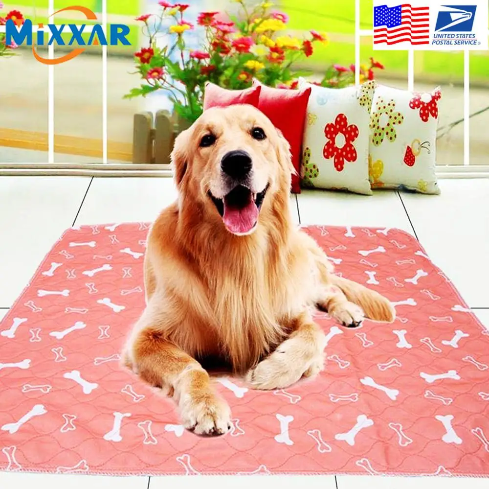 ZK20 Dropshipping Washable Pee Pads for Dogs Whelping Reusable Extra Absorbent Layered Mat Puppy Adult Pets Travel Training