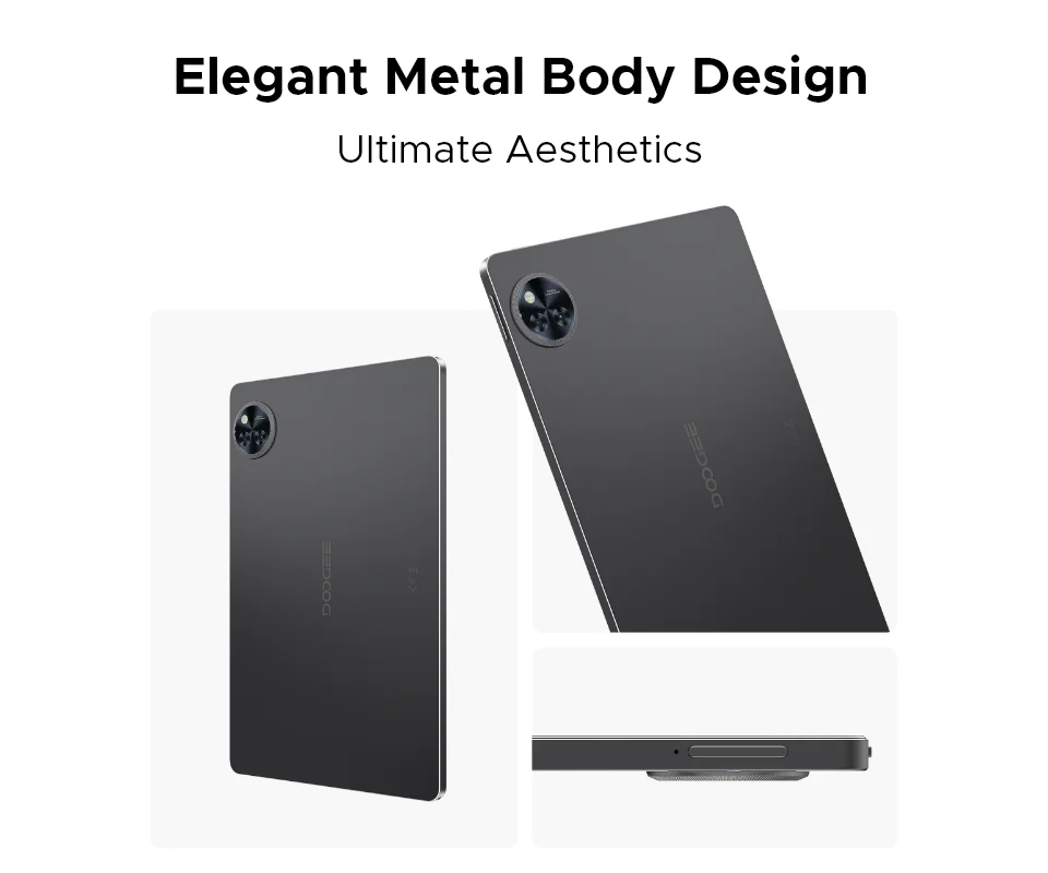 Global Version DOOGEE U11 Android 15 Tablet 11" Ultra-clear 90Hz Display 16GB(4+12) 128GB 8580mAh Battery Unisoc T606 octa-core