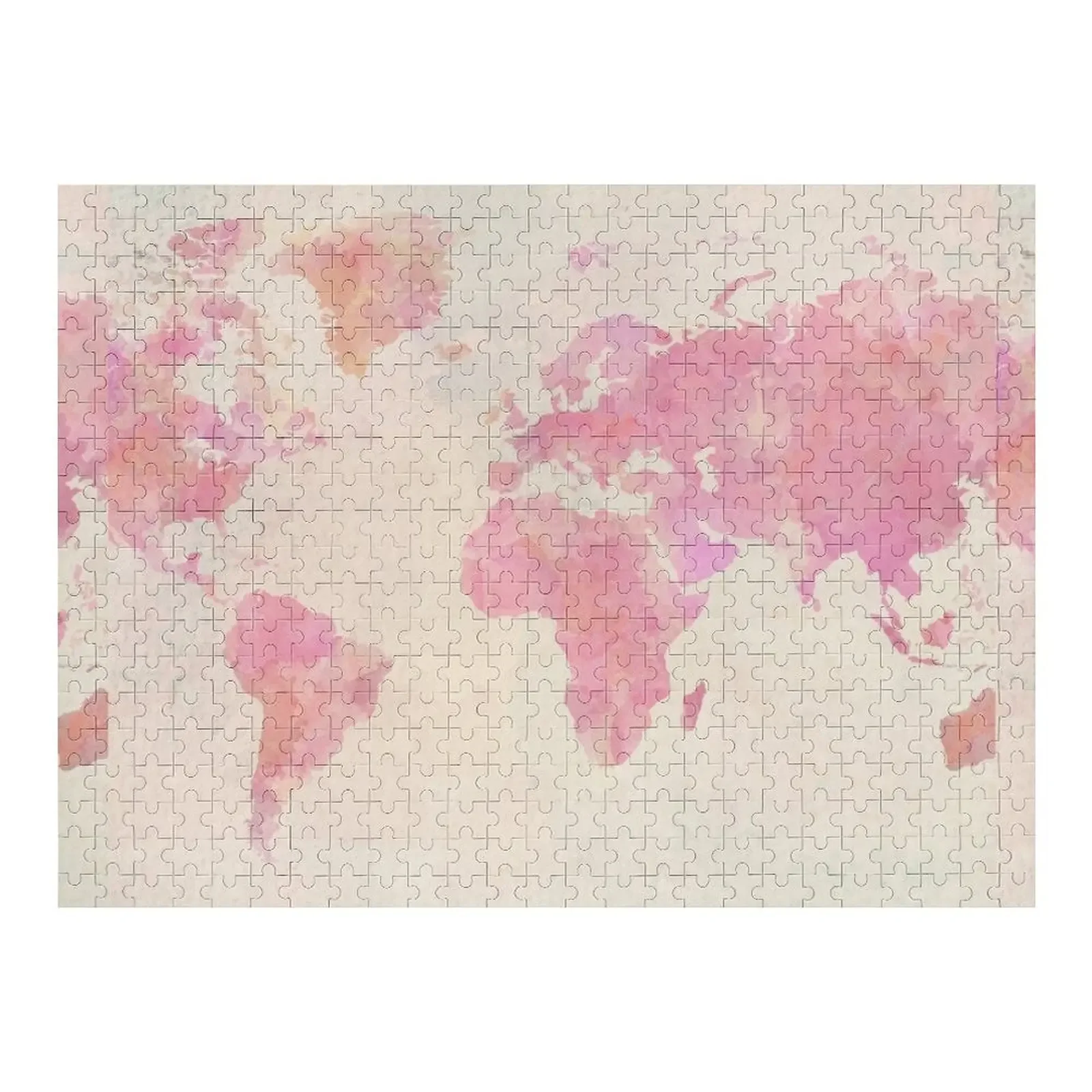 

Pink Upside Down Map Jigsaw Puzzle Jigsaw For Kids Wooden Jigsaws For Adults Puzzle