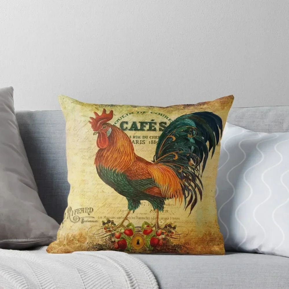 

Cafe Rooster 2 Throw Pillow Pillow Case Christmas bed pillows Pillow Covers Decorative Christmas Covers For Cushions