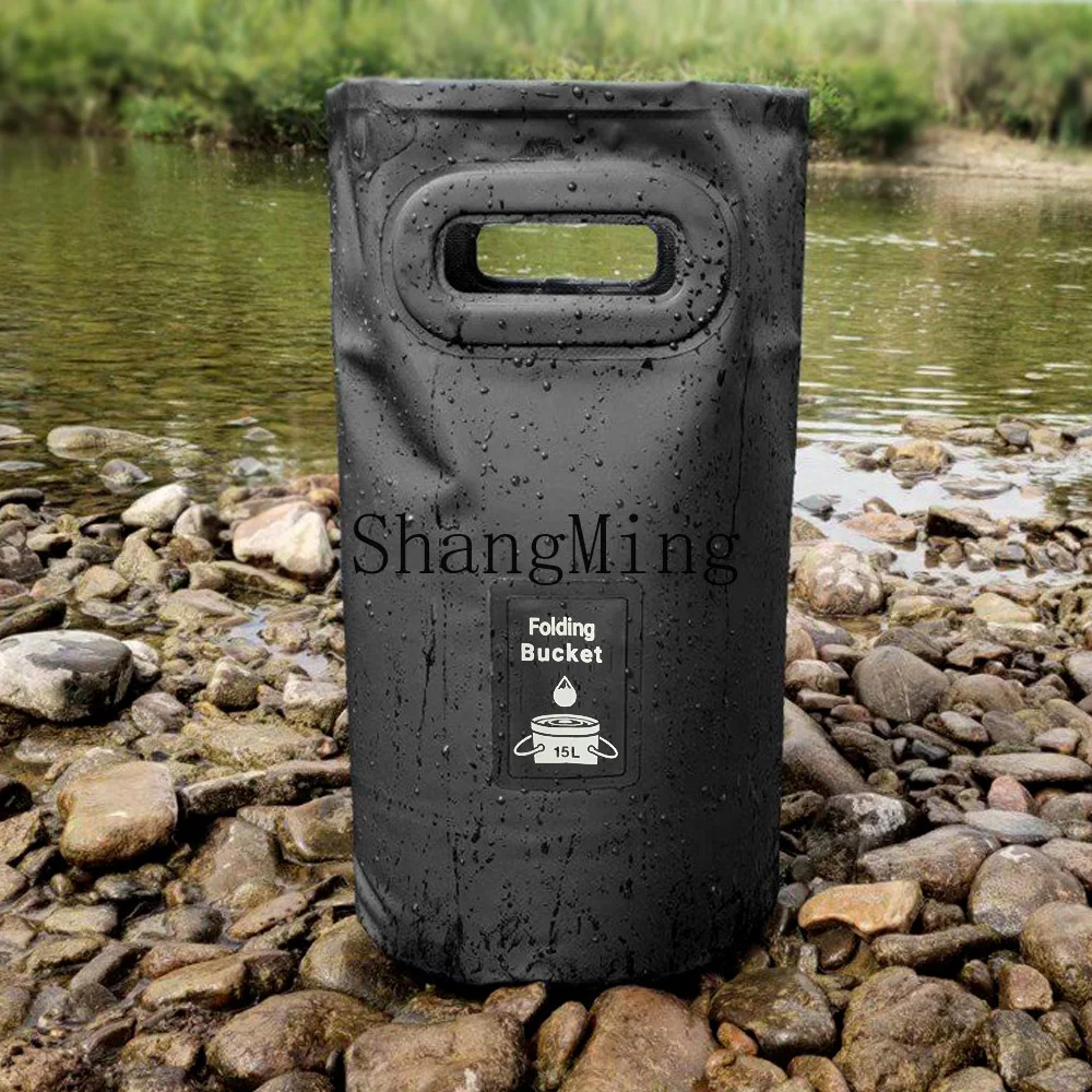

CL Portable Folding Bucket Camping Picnic Fishing Bucket Travel Playing Bucket Multifunctional Foot Soaking