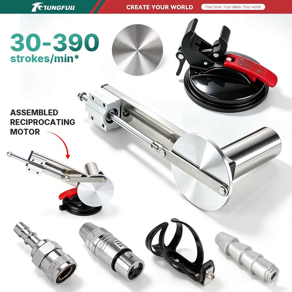 Actionneur linéaire à mouvement alternatif multi-angle, course de 75 mm, dispositif de fixation par aspiration sous vide, gabarit de positionnement par poussée pour le maintien auxiliaire des pièces à usiner.