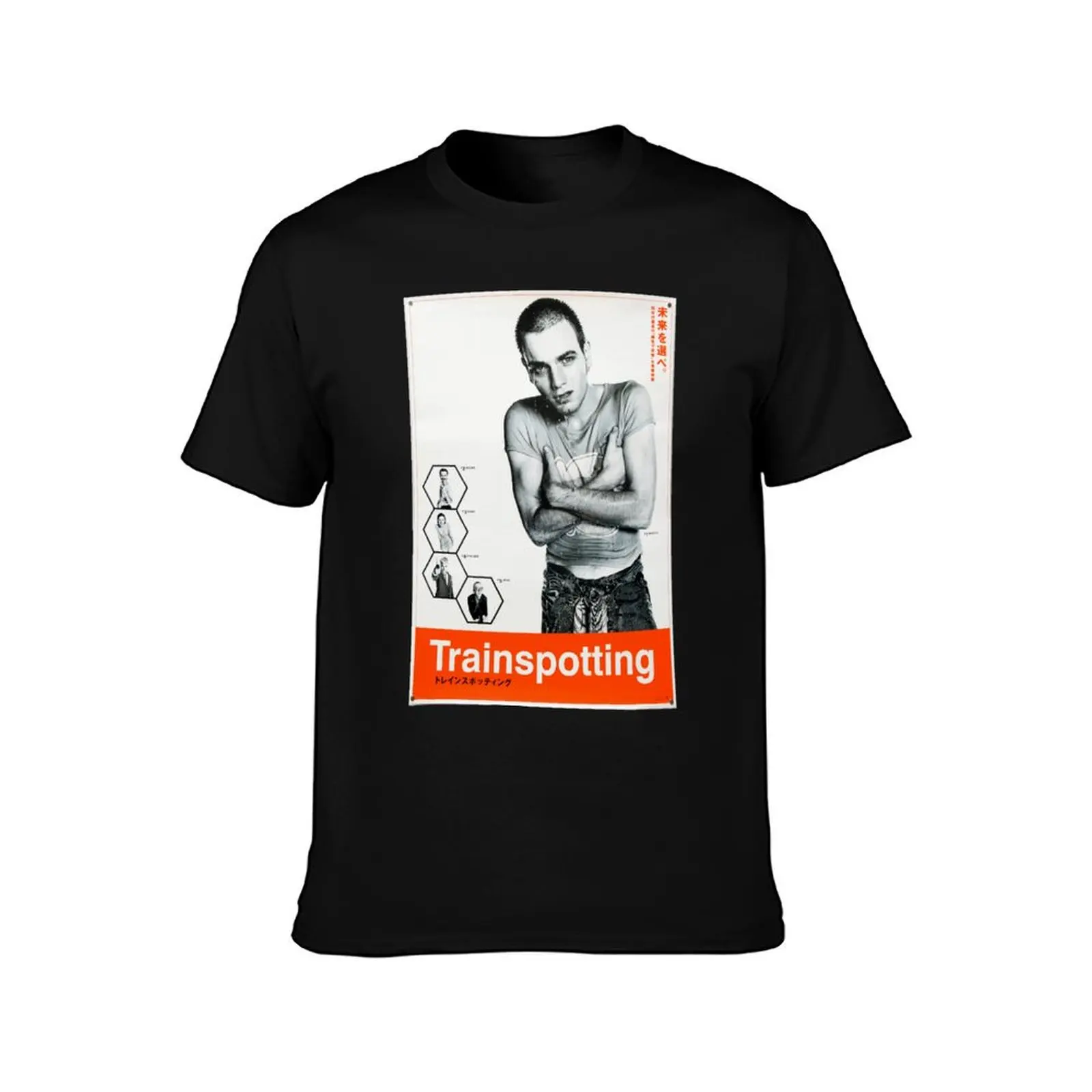 trainspotting japanese poster T-Shirt cotton tshirt 100% T-Shirt