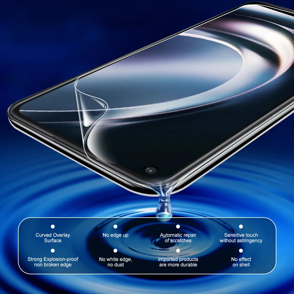 4in1 شاشة هيدروجيل فيلم ل OnePlus نورد CE 2 لايت كاميرا حامي واحد زائد Nord2 CE2 2 لايت السلامة طبقة رقيقة واقية لا الزجاج