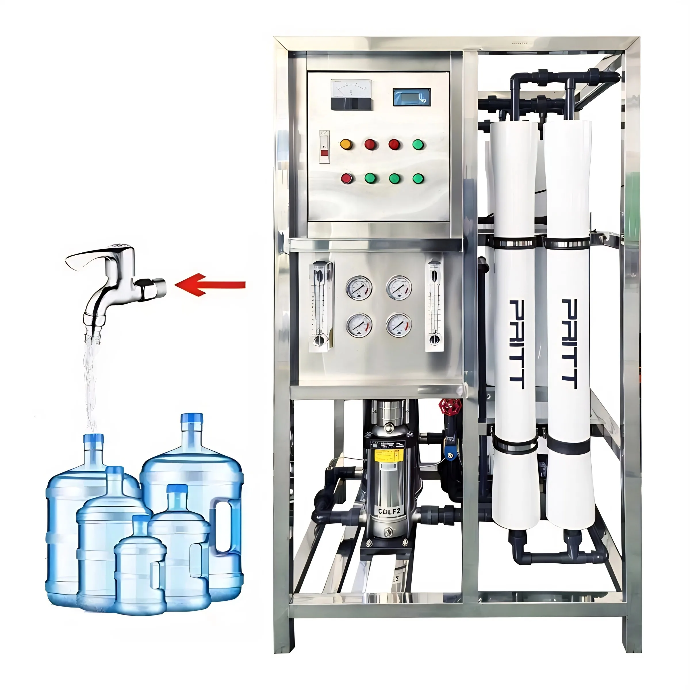 Factory Price Reverse Osmosis System Ro Seawater Desalinator Water Purification Machines  for Produce Pure Water