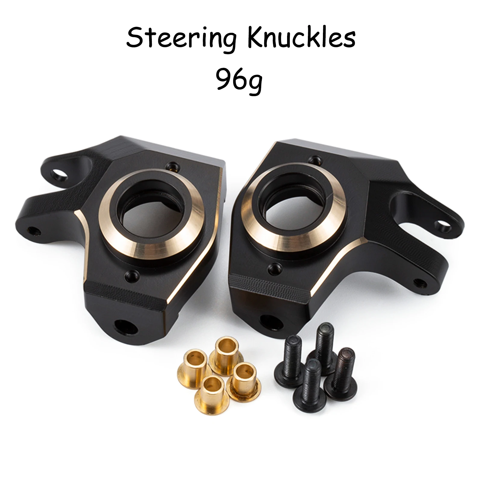 AR44 Axle Heavy Brass Steering Knuckle Weights C Hubs for 1/10 RC Crawler Axial SCX10 II 90046 90047 Upgrade Parts