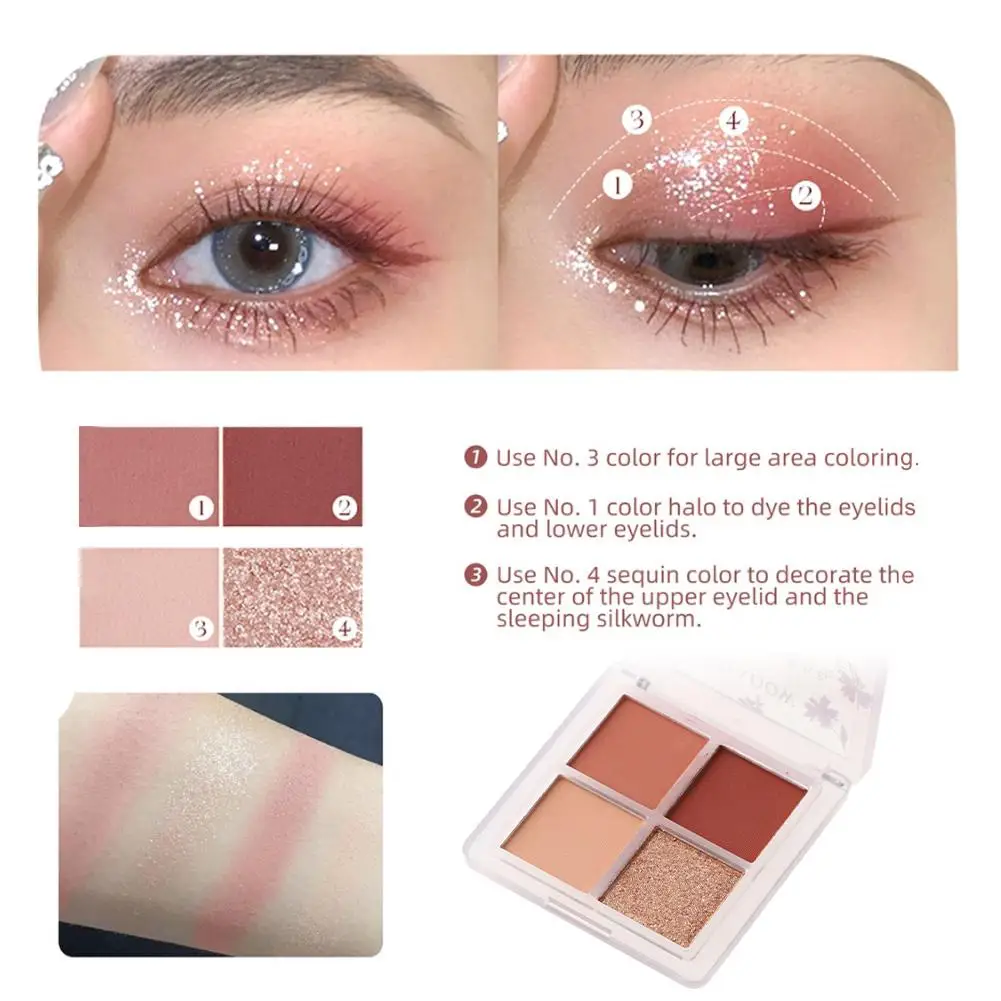 Make-up-Sets Spitze Vintage Engel Glitter Lidschatten-Palette Set Make-up Lidschatten Kit Box Highlight Glitter Rouge Make-up-Set