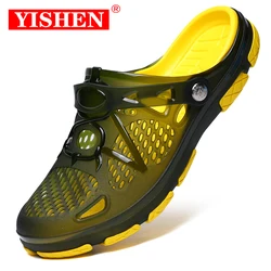 YISHEN-Sandalias De agua para Hombre, Zapatos informales De playa al aire libre, chanclas huecas De verano