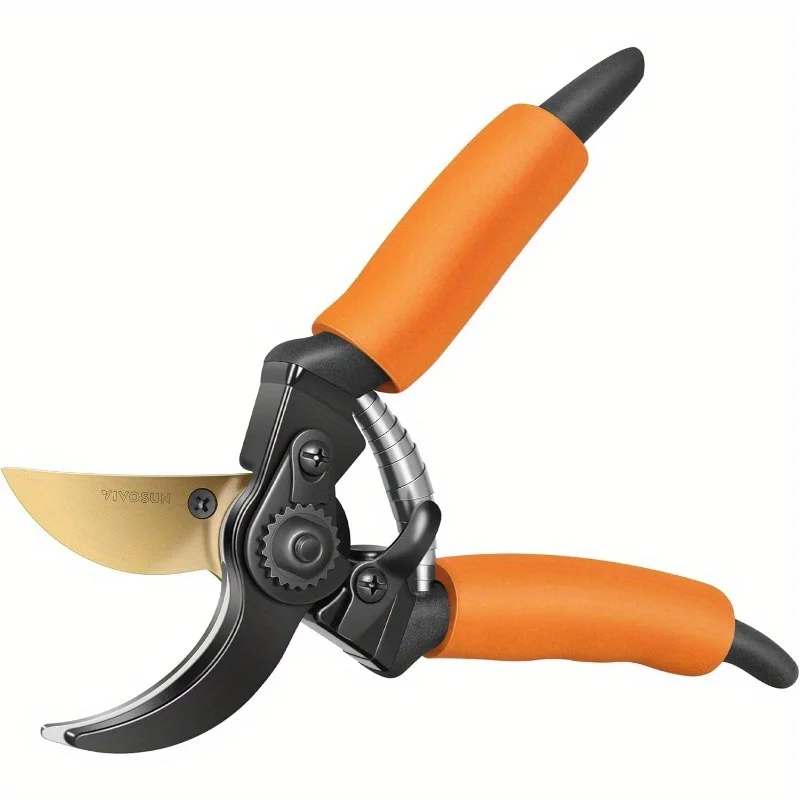 

8.5" Bypass Pruning Shears - Heavy-Duty Garden Scissors with Ultra Sharp SK5 Blades, 3/4" Cutting Capacity