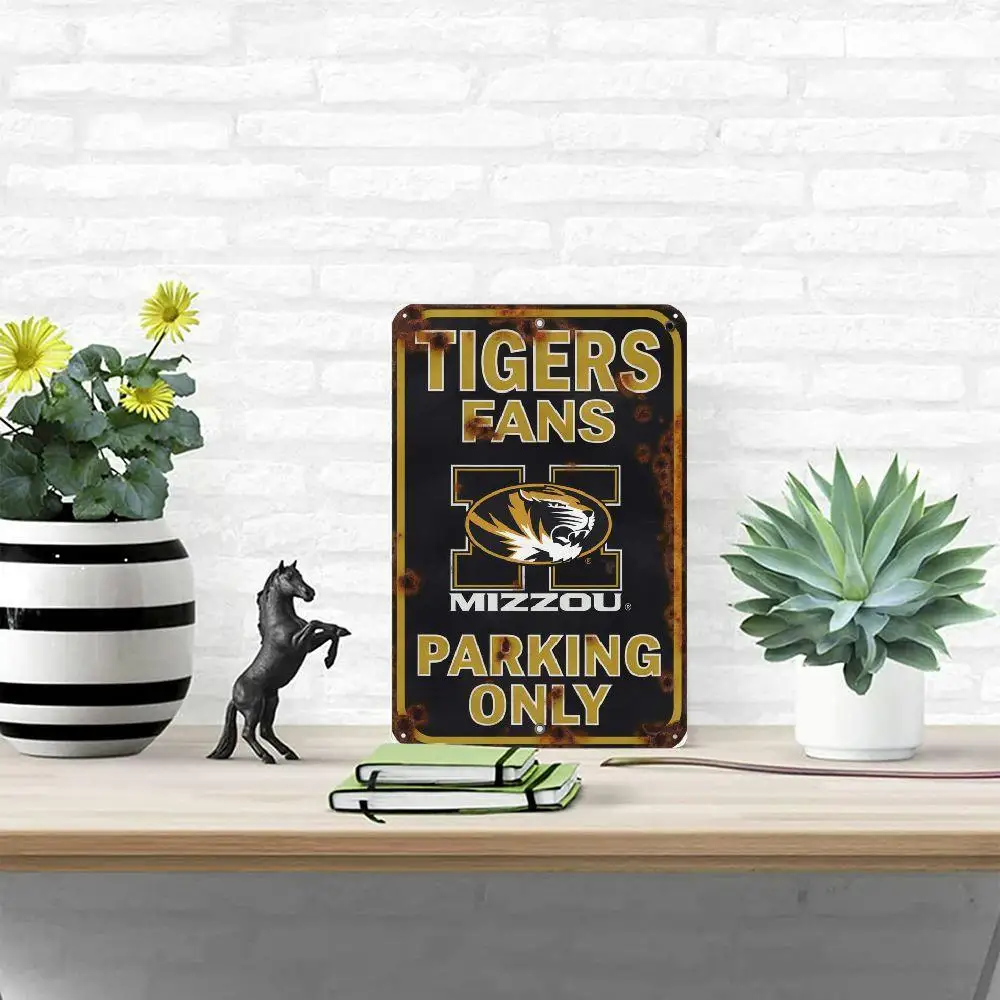 Missouri Tigers Parking Only Iron Sign Classic Design Suitable For Wall And Bar Decoration A Perfect Choice For The Living Room