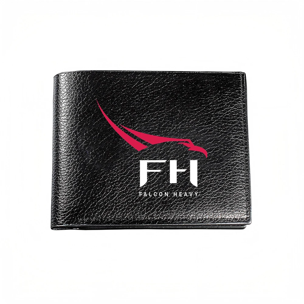 Falcon Heavy Logo Men S Wallet Card Holder Casual Business Fashion Print Design Stylish And Modern Accessory For Everyday Use