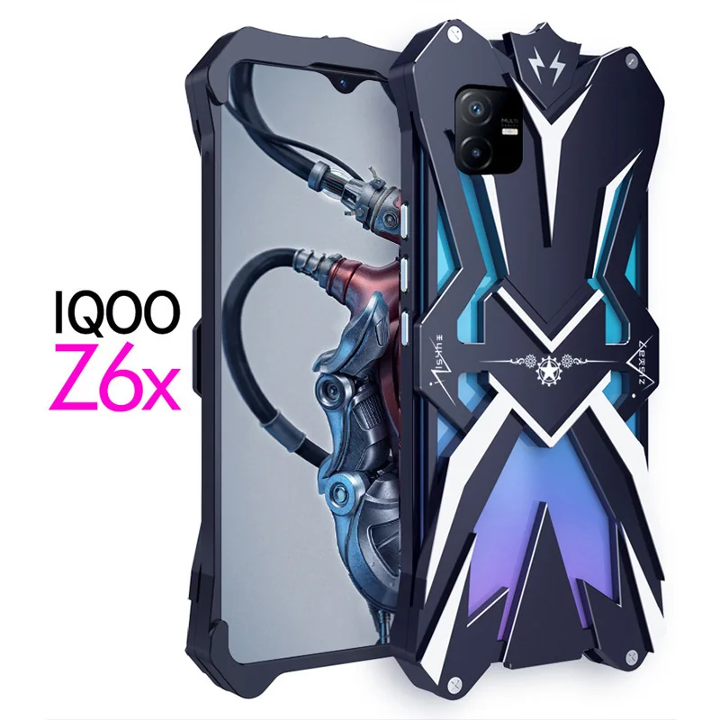 

New Metal Steel Machinery Thor Heavy Duty Armor Aluminum Mobile Phone For Vivo Iqoo Z6 Z6x Z5x CASE Cover