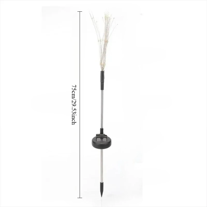 Solar Powered Fireworks Lights, Ground Mounted Atmosphere, Outdoor Waterproof Courtyard Garden, LED Small Color String Lights