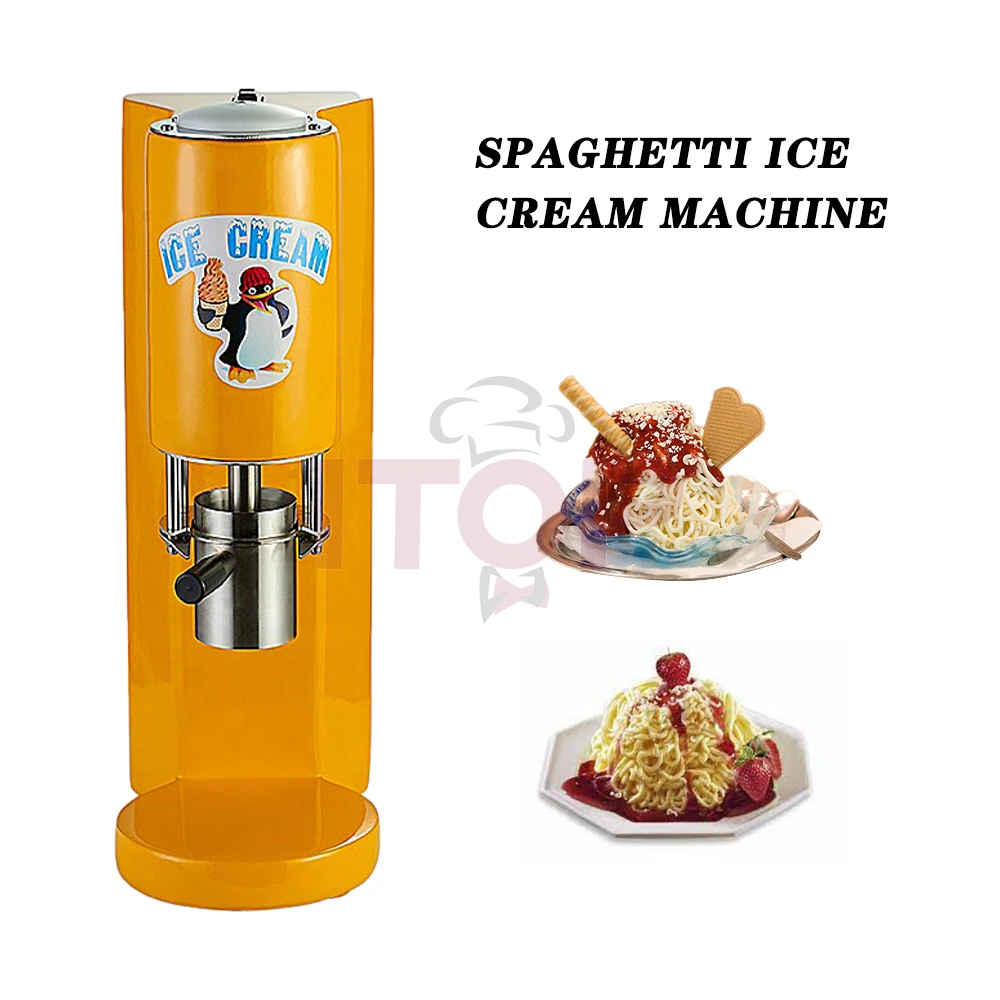 Mold Pasta Gelato Ice Cream Noodle Shape Making Machine 30L/H Hourly Production Ice Cream Noodle Machine