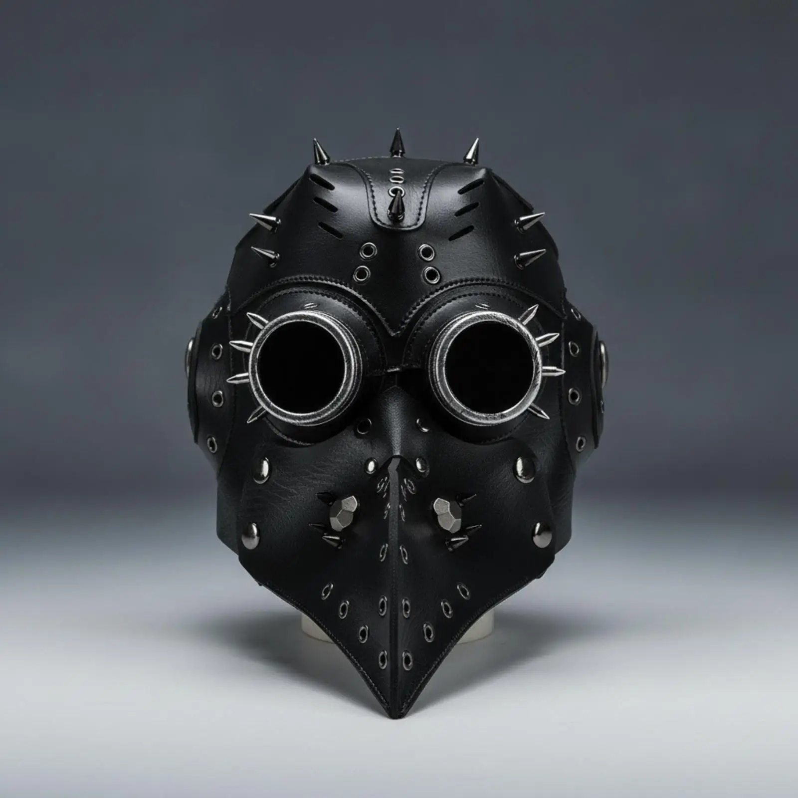 Steampunk Face Covering Industrial Face Covering with Rivets Mechanical Faces