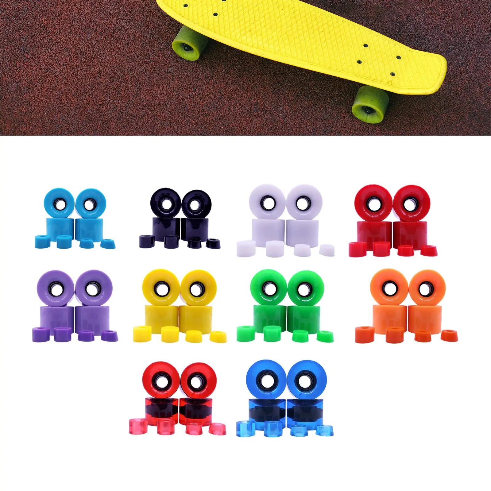 

4-х шт. колеса для скейтборда, износостойкие круизные колеса из полиуретана