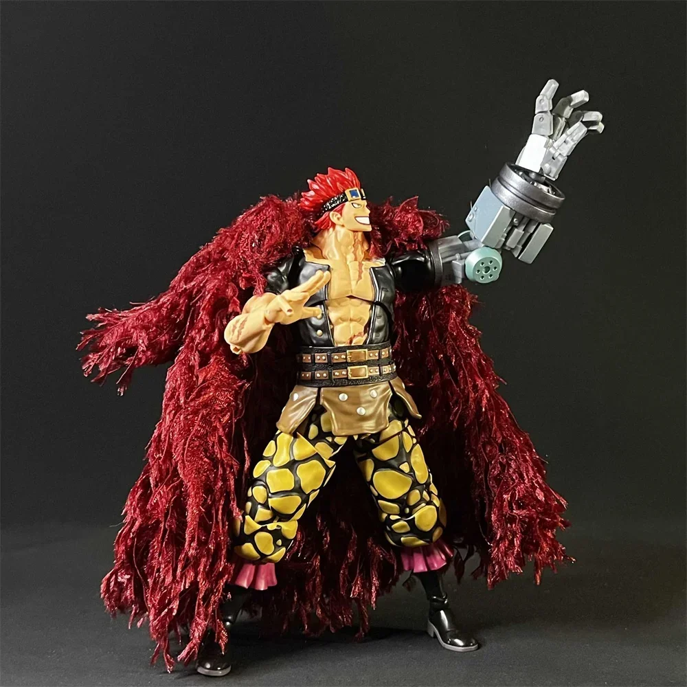 SHF One Piece 1/12 Scale Captain of the Kidd Pirates EustassKid Clothes Cloak Coat Woolen/Feather Windcoat for 6