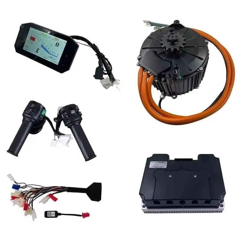 QS165 50H 10000W Electric Mid-Drive Motor Kit For off road Dirt Bike with Fardriver Controller ND721000 and TFT Display