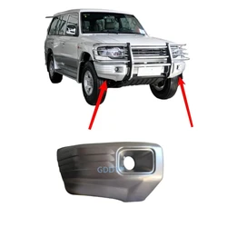 1 Piece Wide And Narrow Body Both Fit Front Bumper Kit Corner For Pajero For Montero MK2 1990-2000 With Lamp Hole Cover MR376055